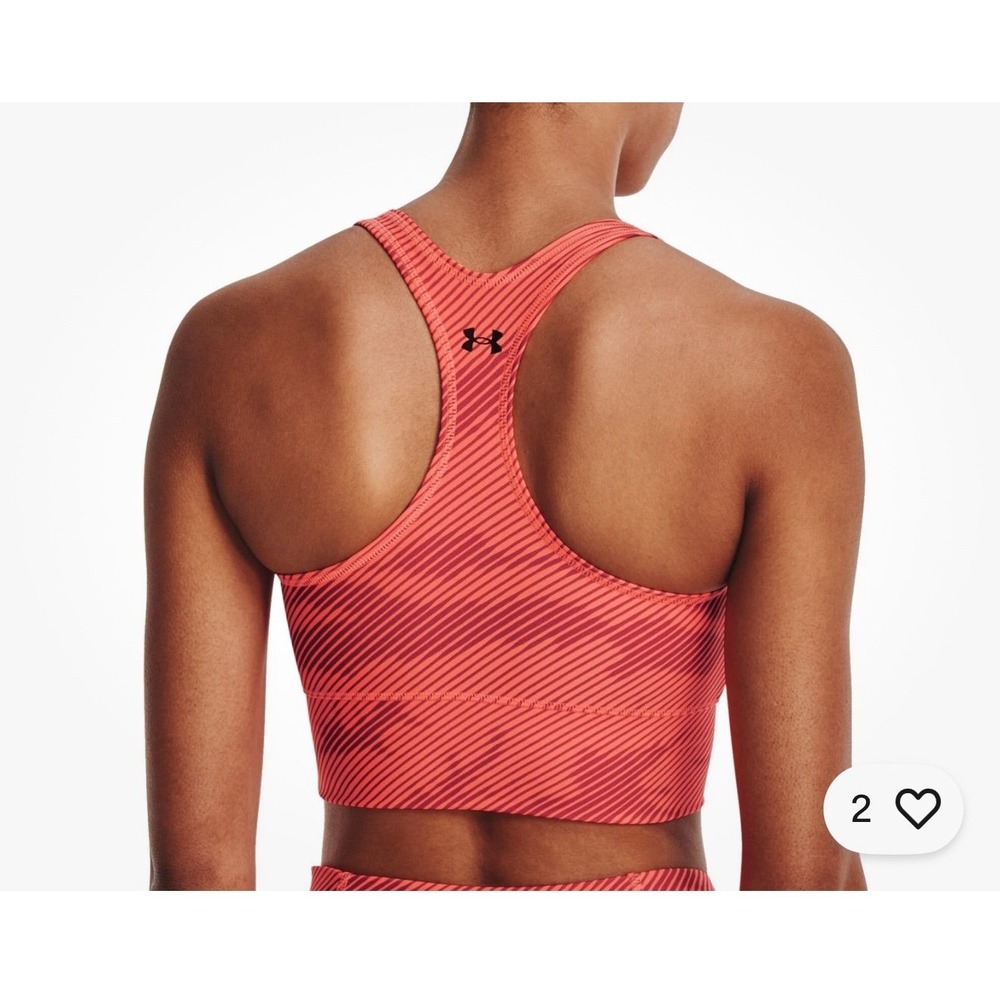 Under Armour Project Rock HeatGeat Sports‎ Bra Tangerine - Small womens